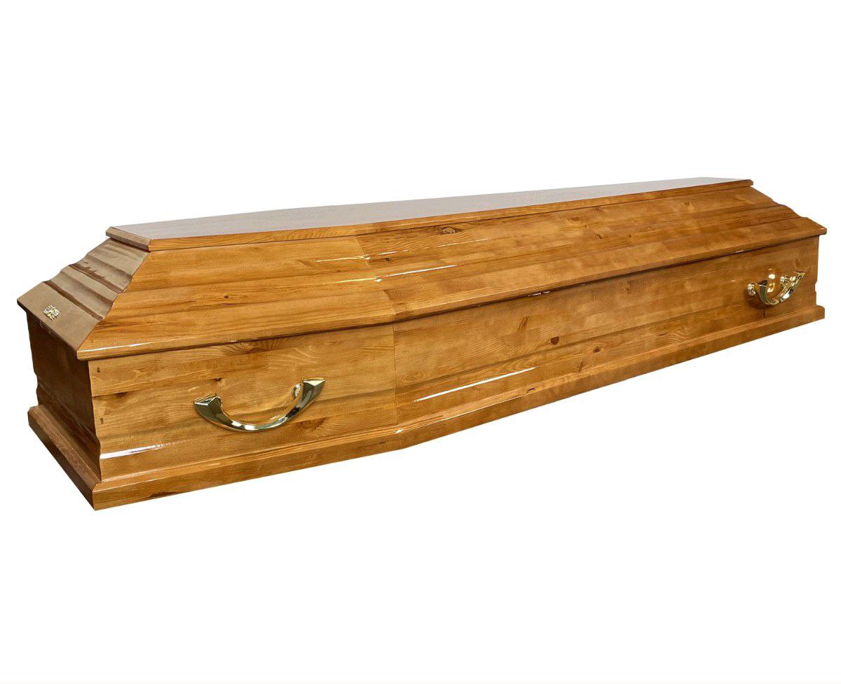 Гроб социальный, бархат, прямоугольный