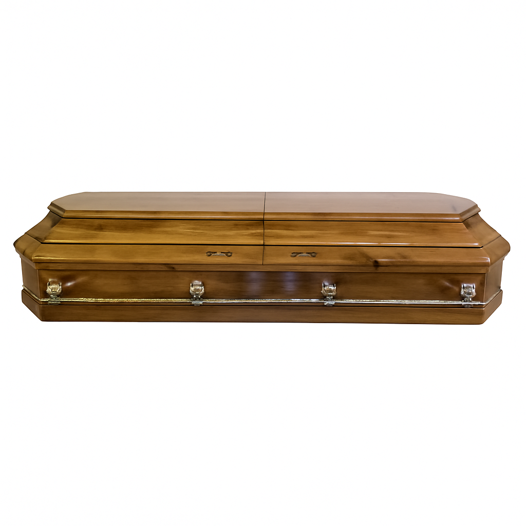 Гроб социальный, бархат, прямоугольный