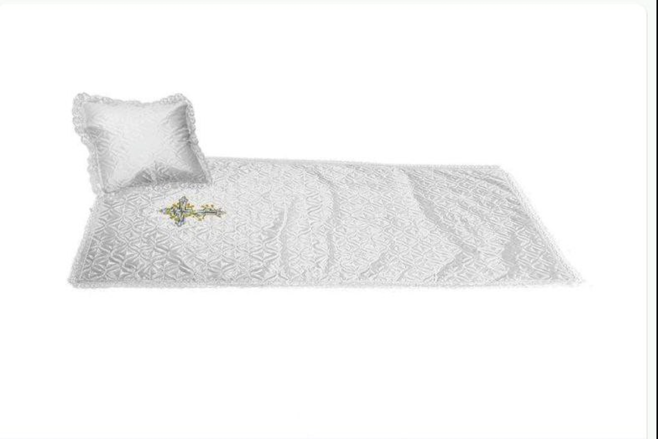 Гроб социальный, бархат, прямоугольный