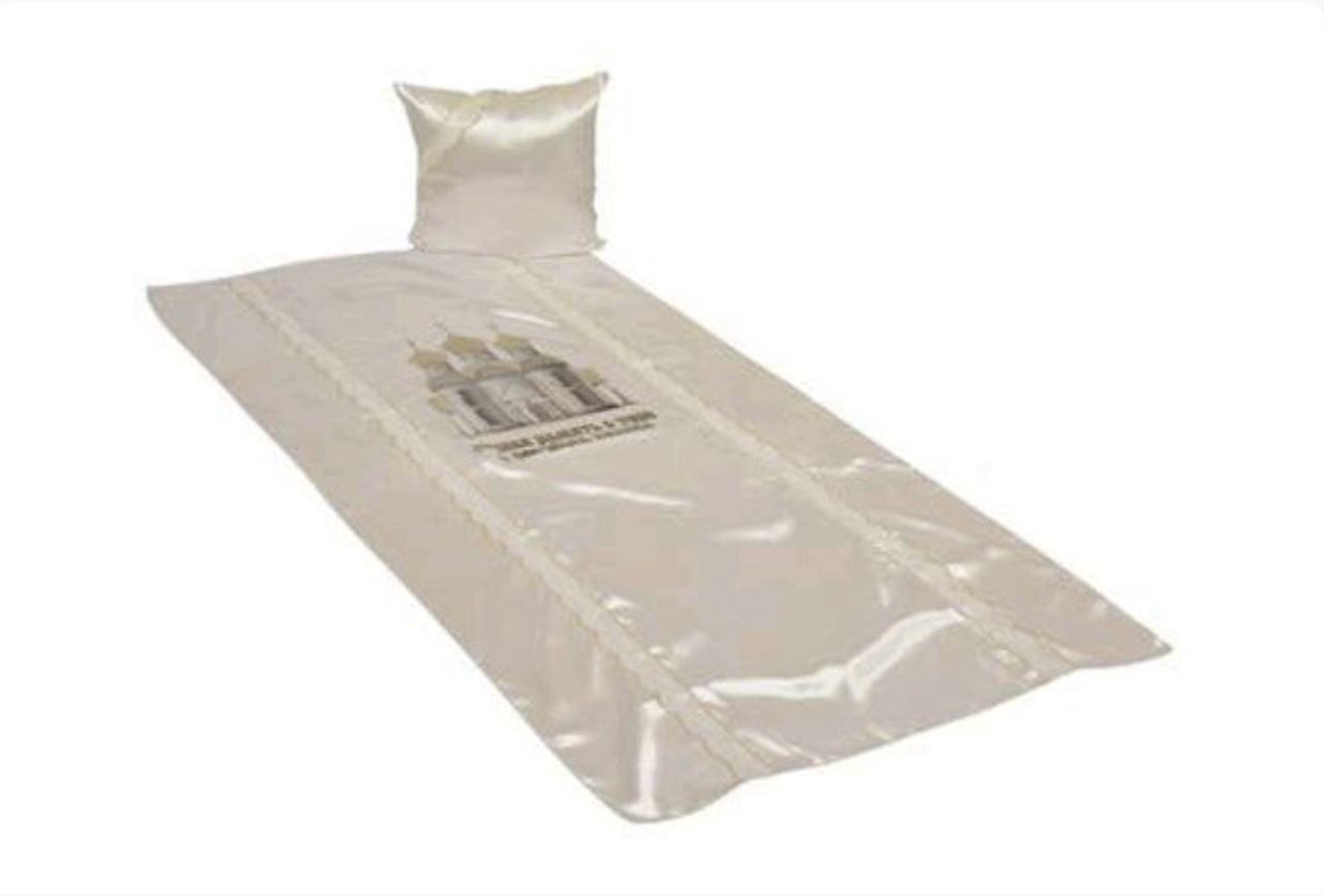 Гроб социальный, бархат, прямоугольный