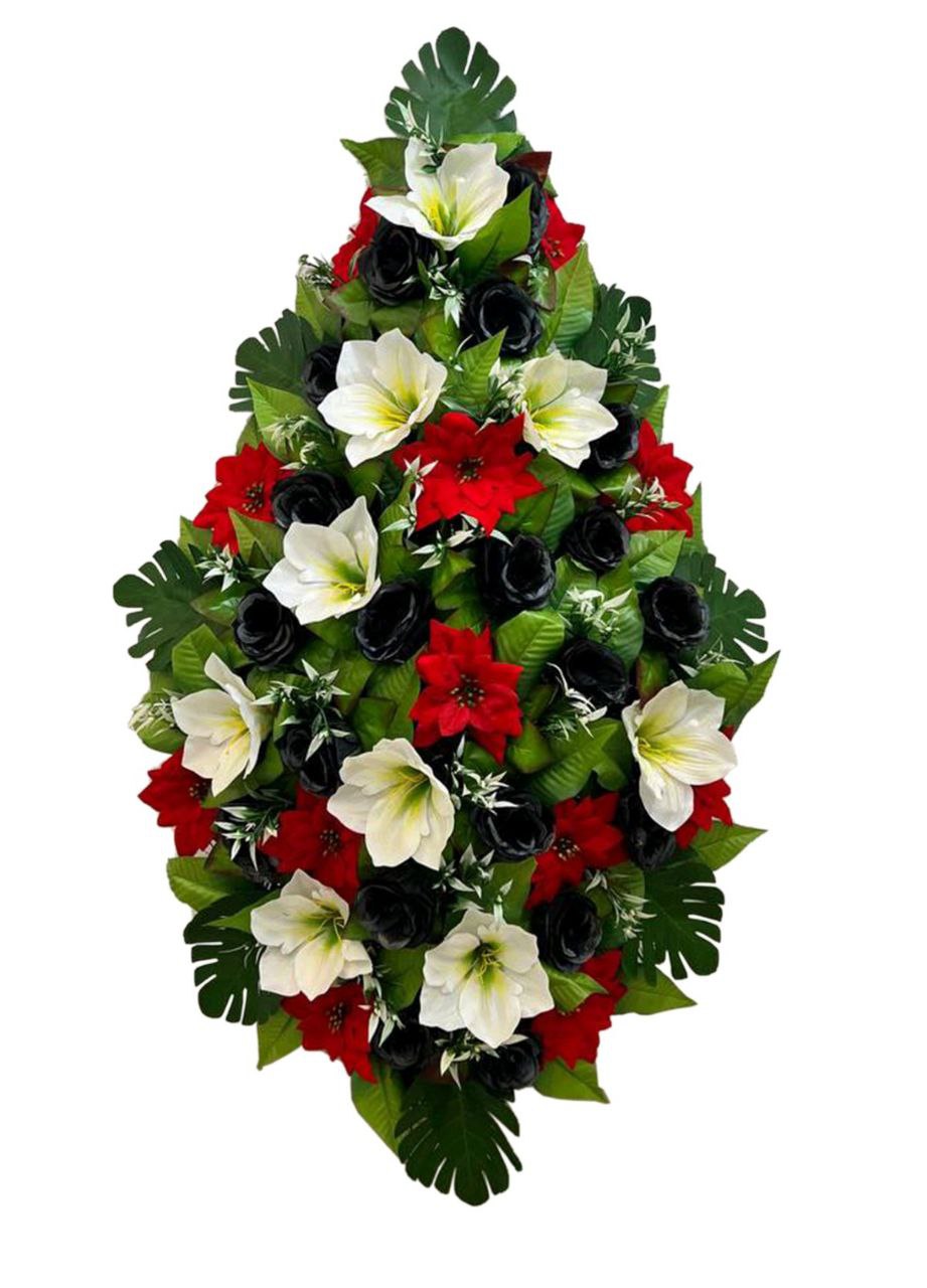 Гроб социальный, бархат, прямоугольный