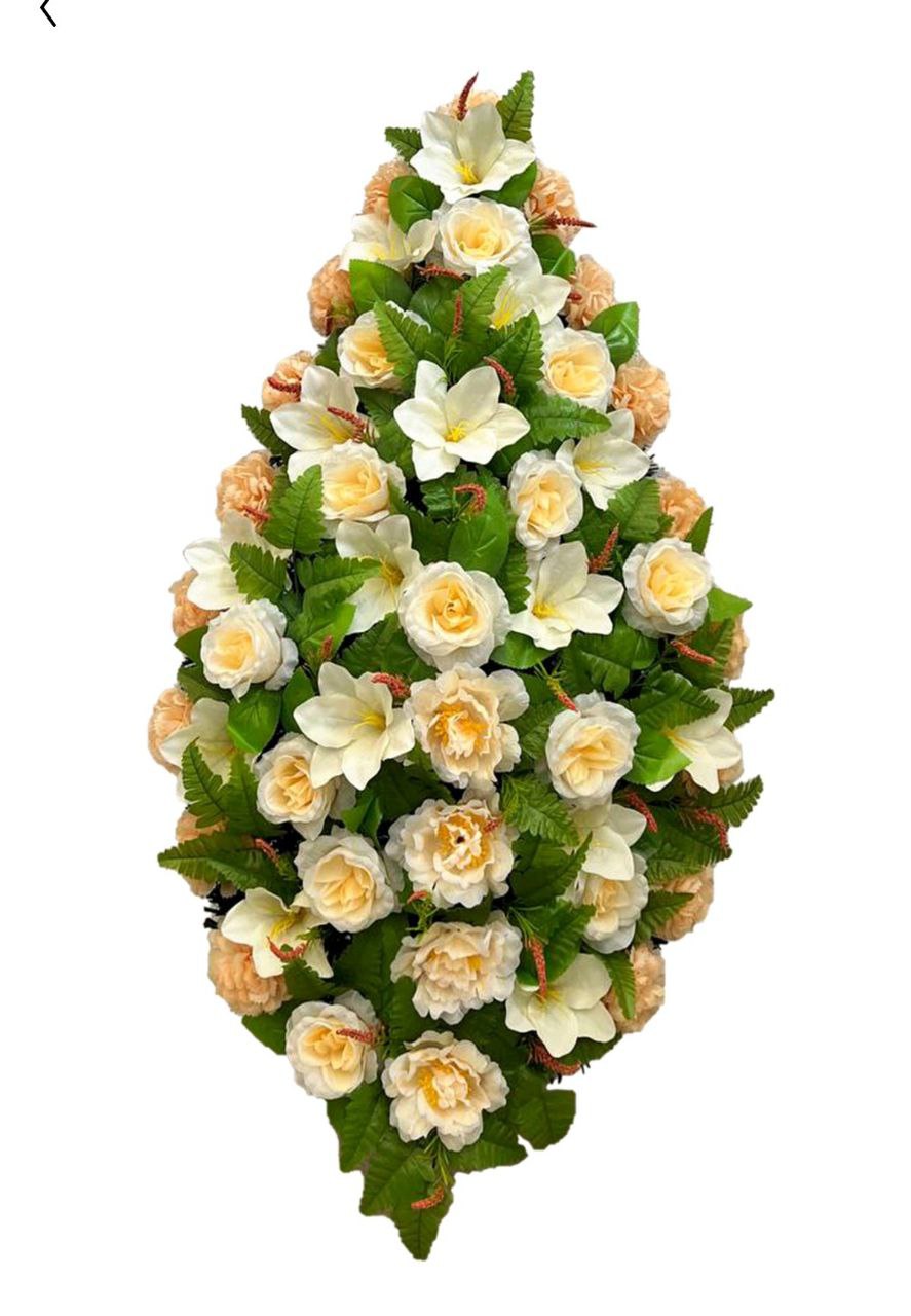 Гроб социальный, бархат, прямоугольный