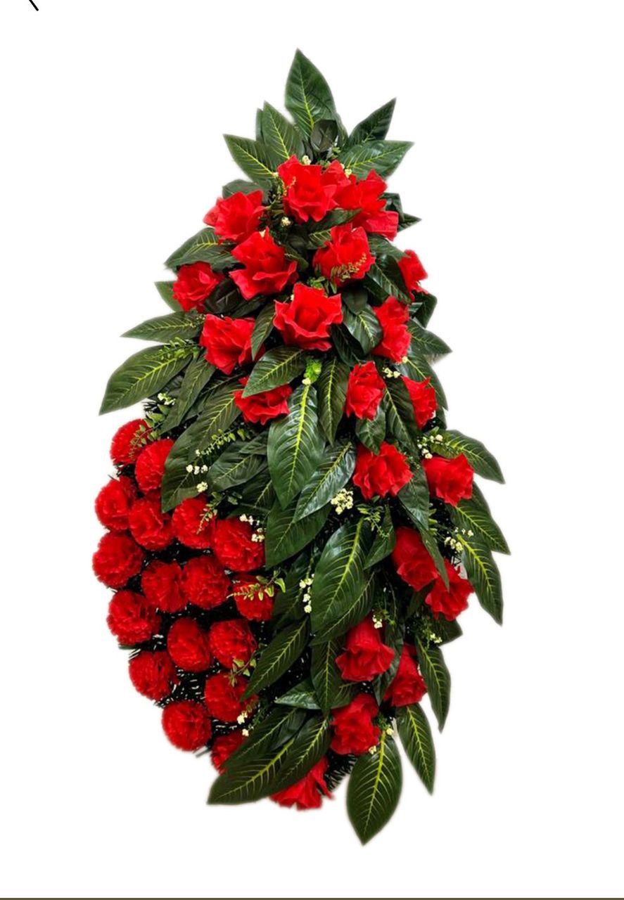 Гроб социальный, бархат, прямоугольный