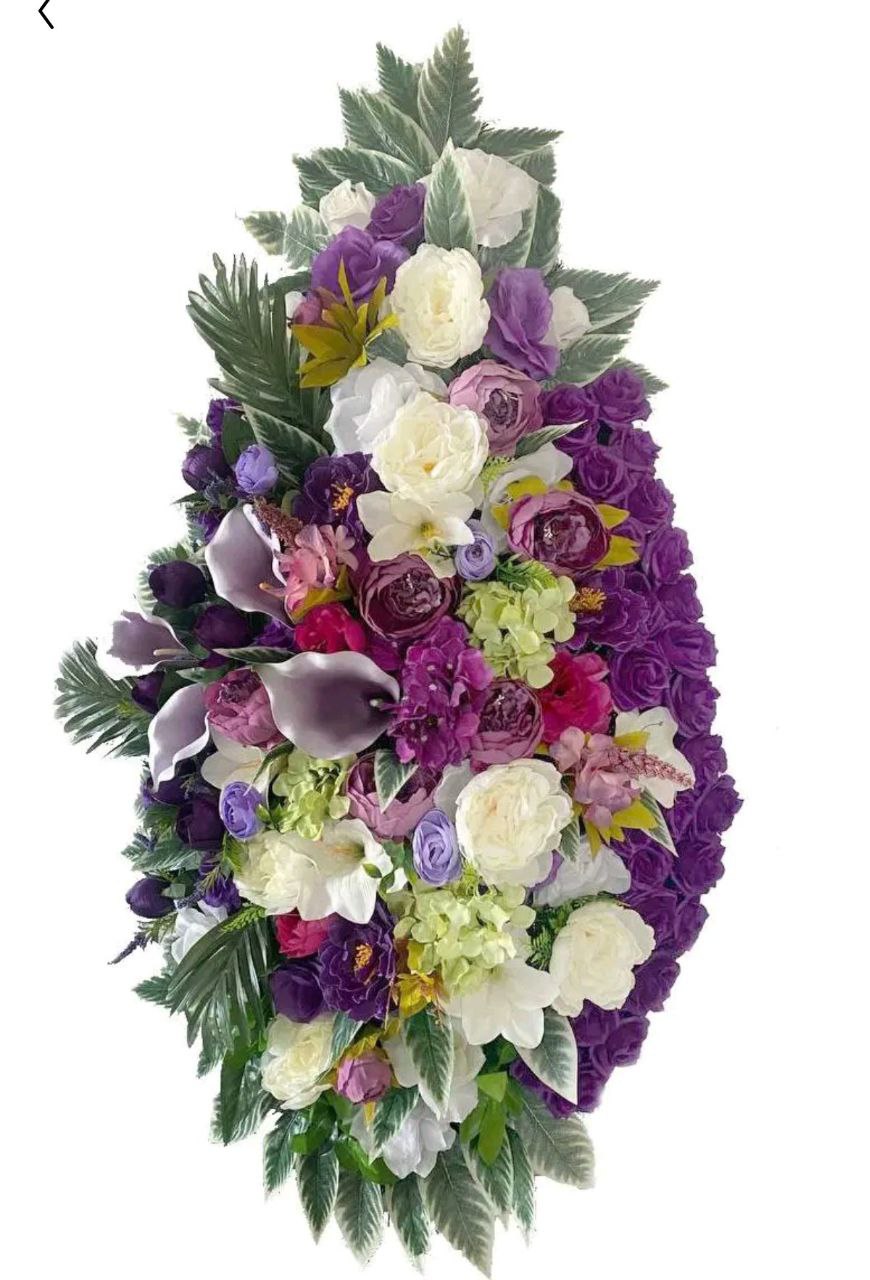 Гроб социальный, бархат, прямоугольный