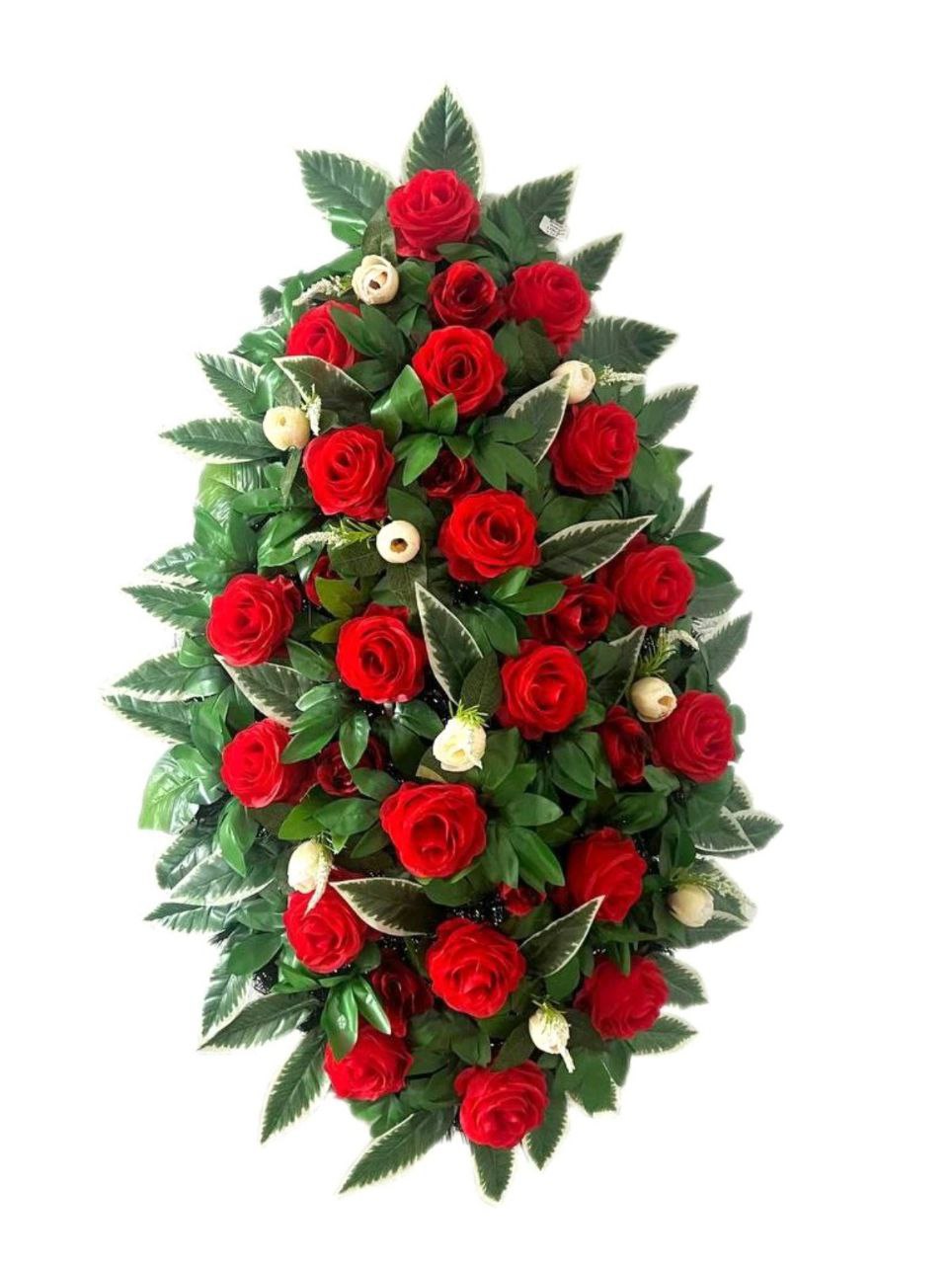 Гроб социальный, бархат, прямоугольный